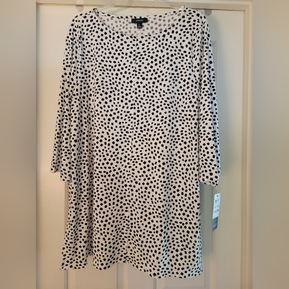 NWT Alfani Elements Women's Long Sleeve Tunic Top w/Swing Hem - Size XL